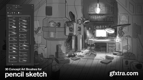Artstation - 30 Brushes for Concept Art