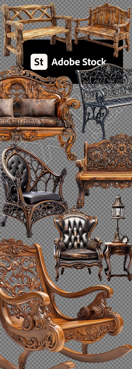 Armchairs, Sofas & Benches Transparent 78xPNG