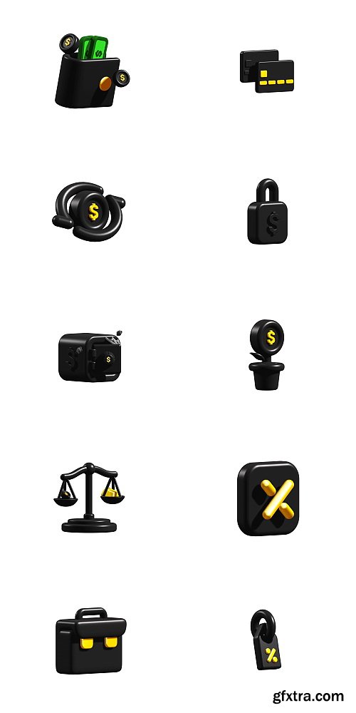 Craftwork Design - 3D Fintech Icons