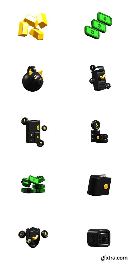 Craftwork Design - 3D Fintech Icons