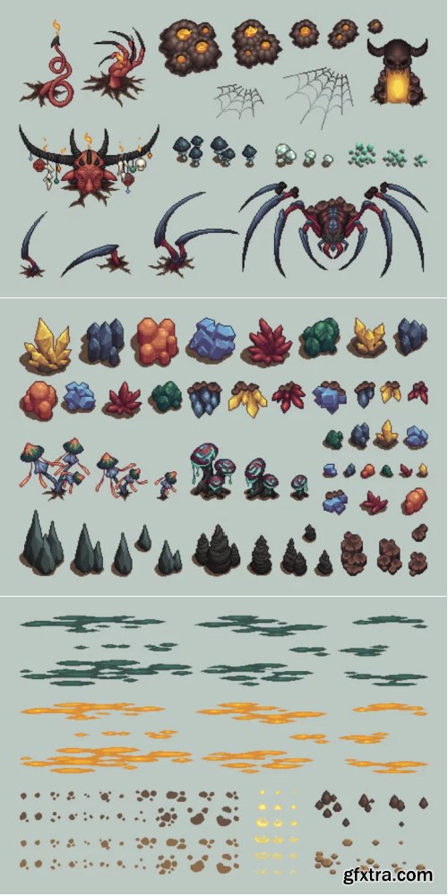 Craftpix - Cave Tileset Top Down Pixel Art