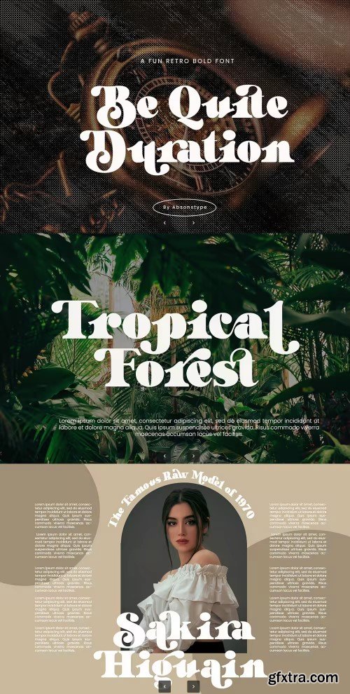 Be Quite Duration - Fun Retro Bold Font