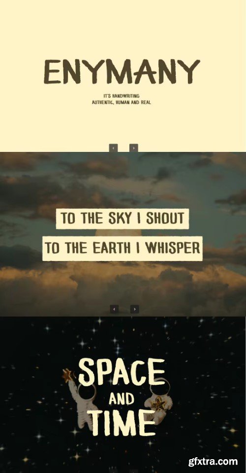 Creativemarket - Enymany – Authentic Handwritten Font