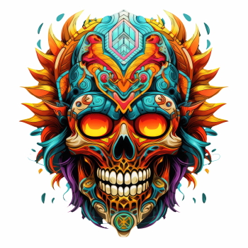 Decorated Skullz 33xPNG, 2xAI