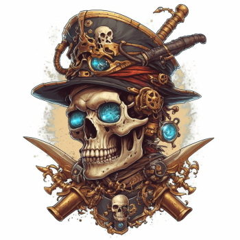 Decorated Skullz 33xPNG, 2xAI