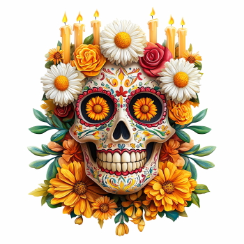 Decorated Skullz 33xPNG, 2xAI