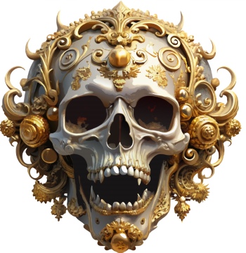 Decorated Skullz 33xPNG, 2xAI