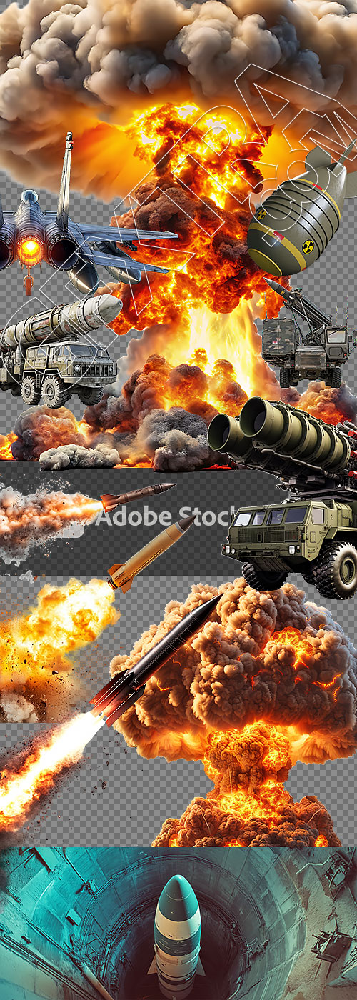 Nuclear Rockets and Defense Systems 21xPNG, 5xJPG