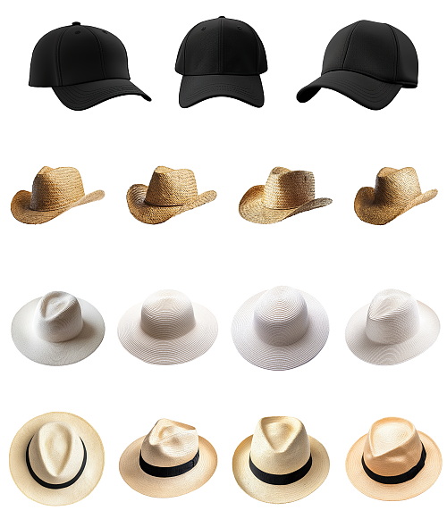 Summer Hats, Transparent 36xPNG