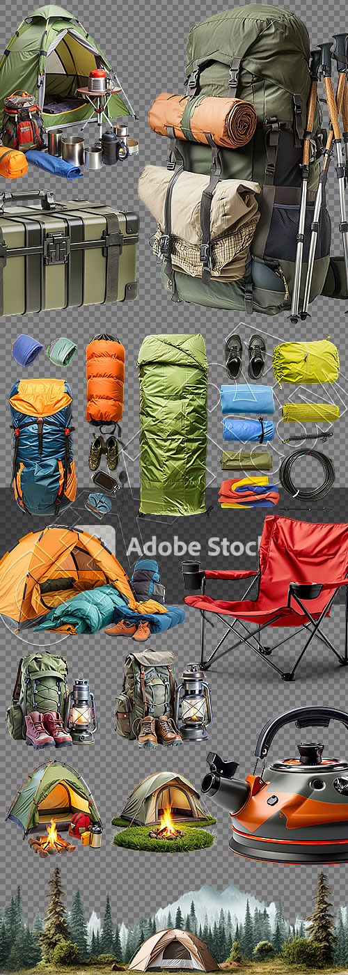 Camping Materials 44xPNG