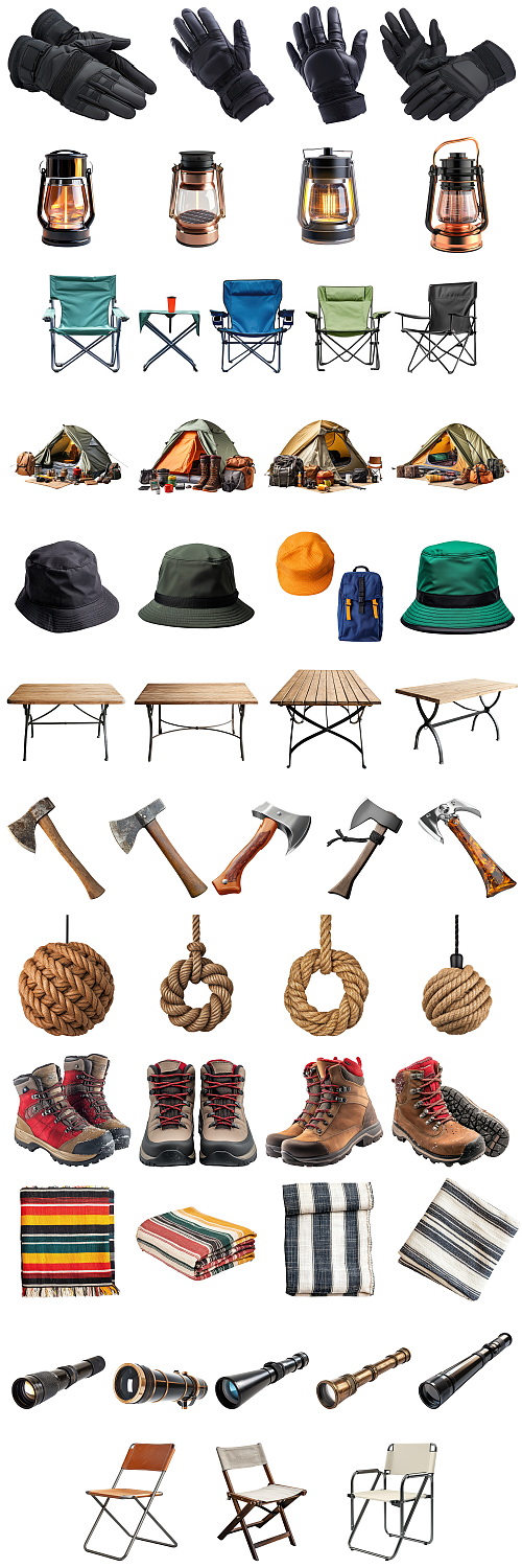 Camping Materials 44xPNG