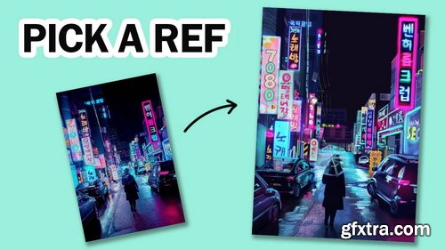Art With Flo - VIDEO TUTORIAL: Pick a Ref - Neon Street