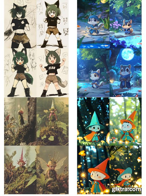 450 MJ Prompts with Sref Codes for Cute Characters