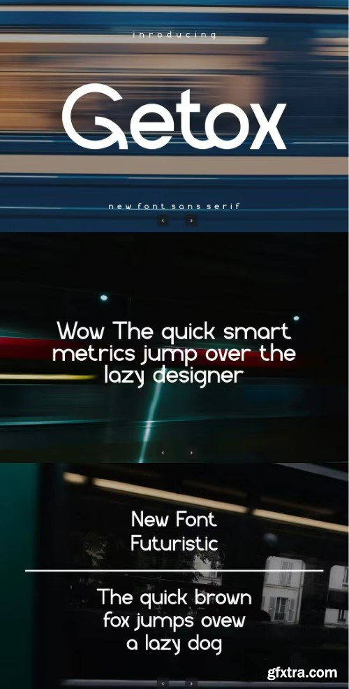 Getox - Sans Logo Display