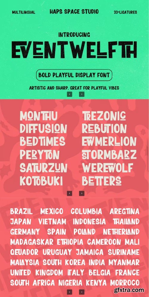 Eventwelfth Bold Playful