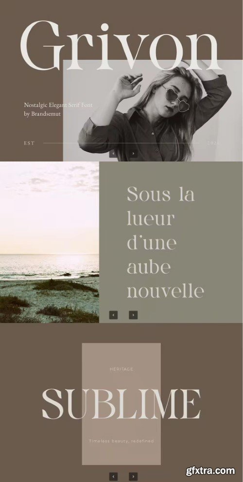 Creativemarket - Grivon – Nostalgic Elegant Serif Font