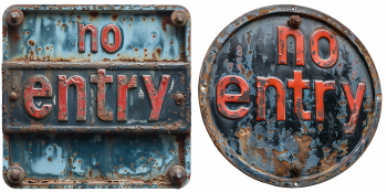 Scrap Warning Signs 35xPNG