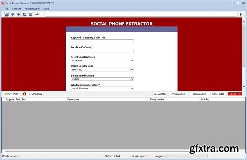 Estrattoredati Social Phone Extractor 7.1.0