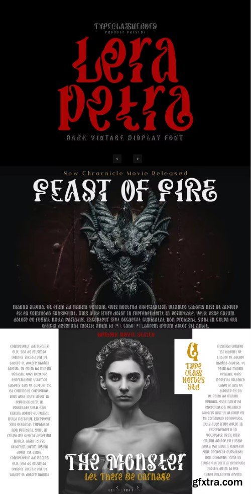 Lerapetra - Vintage Display Font