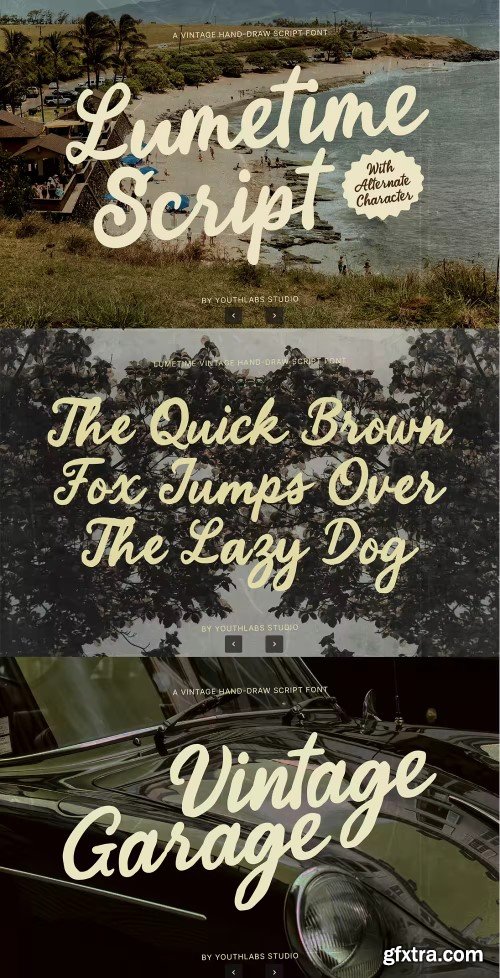 Creativemarket - Lumetime - Vintage Rough Script Font