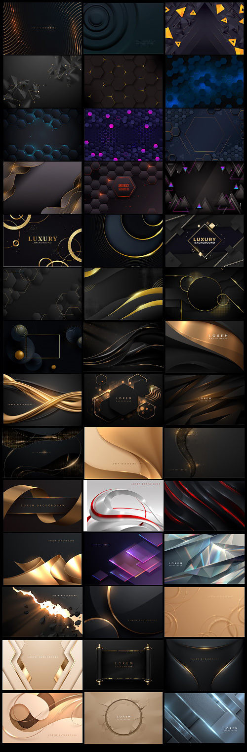 Luxury Abstract Vector Backgrounds 42xEPS