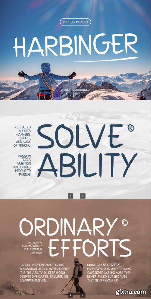 Harbinger Creative Rounded Font