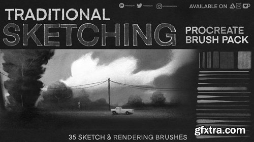 Fatima’s Traditional Sketching Brushes For Procreate