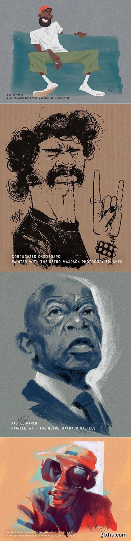 Max Packs - Paper Pack - Max Ulichney - Brushes for Procreate