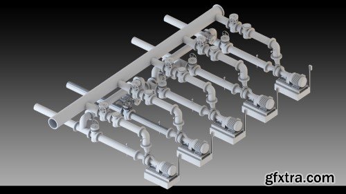 Artstation - 13 Factory (Collection) Props- High detail 3d models- Vol 11