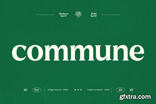 CreativeMarket - GC Commune Modern Inktrap Serif