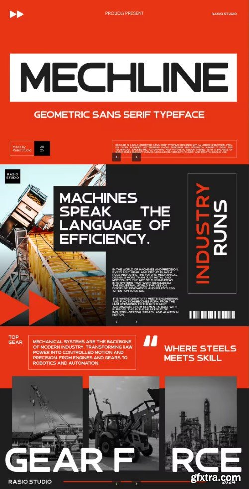 Mechline Geometric Sans Serif