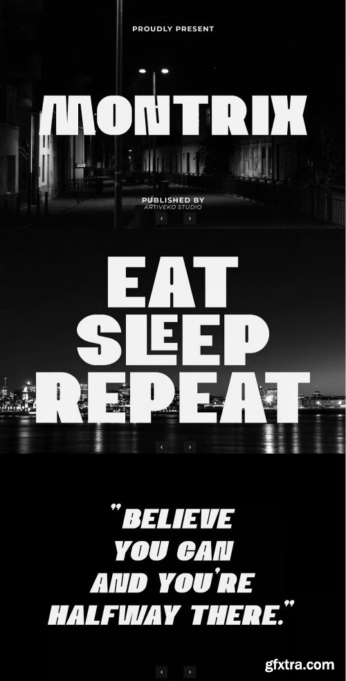 Montrix Bold Logo Font