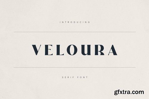 CreativeMarket - Veloura Serif Font Elegant Type