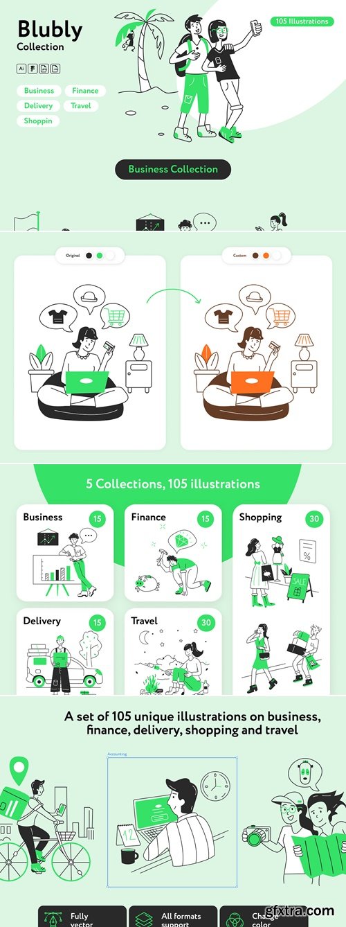 CreativeMarket - Blubly Collection 10246397