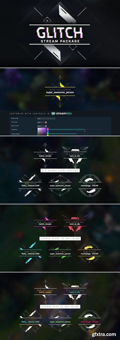 Nerd or Die - Glitch – Stream Package After Effects Template