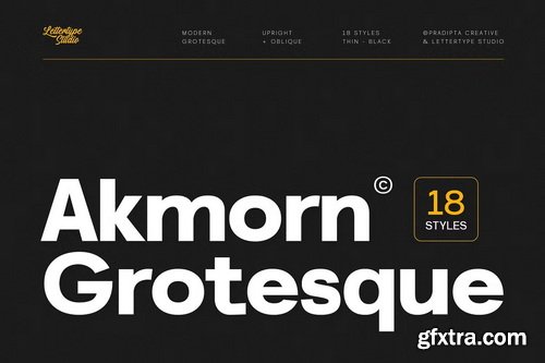 CreativeMarket - Akmorn Grotesque Font