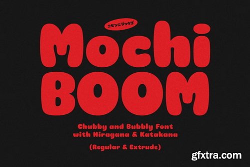 CreativeMarket - Mochi Boom Playful Bubbly Font