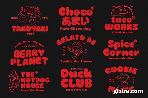 CreativeMarket - Mochi Boom Playful Bubbly Font