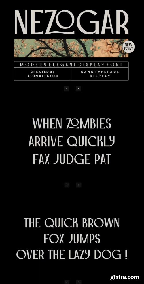 Nezogar - Display Font