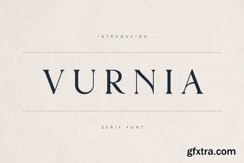 CreativeMarket - Vurnia – Elegant Serif Font