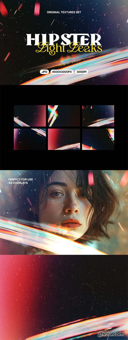 Hipster Light Leaks Textures Pack