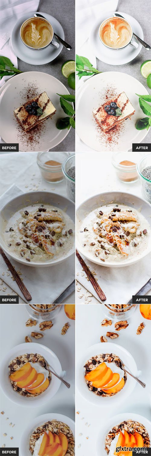 Bright Food Mobile & Desktop Lightroom Presets