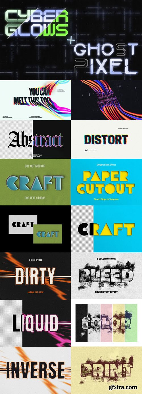 10+ Modern Awesome Text Effects for Photoshop