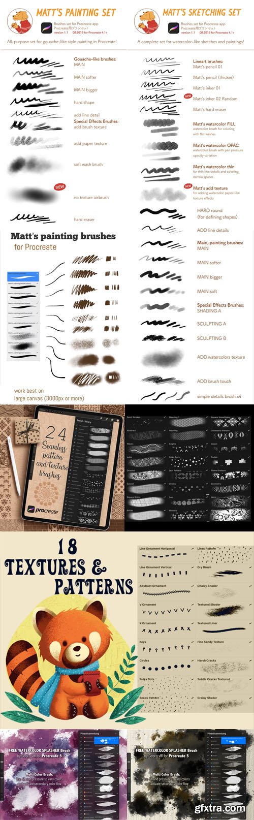 100+ Modern Awesome Brushes Pack for Procreate