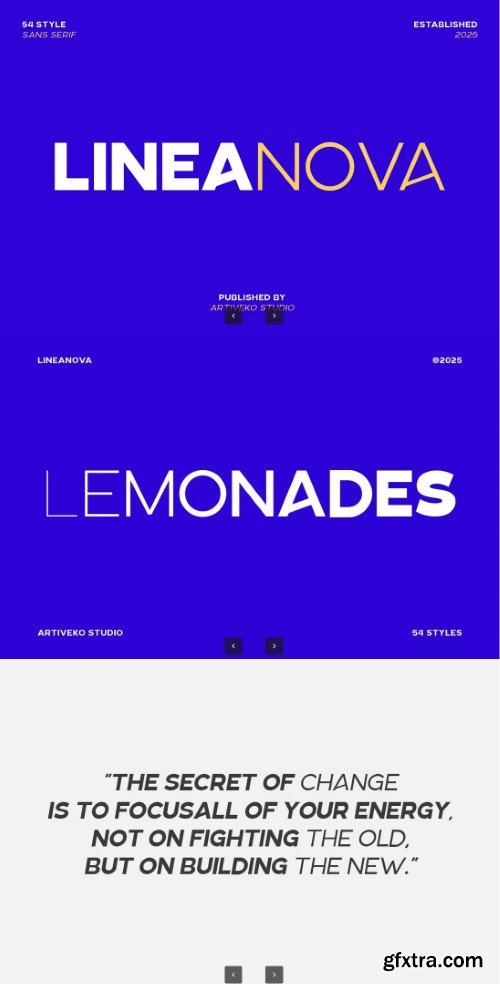 Creativemarket - Linea Nova Sans Serif Family