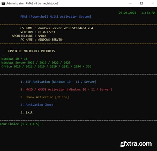 PMAS - PowerShell Multi Activation System 5.0
