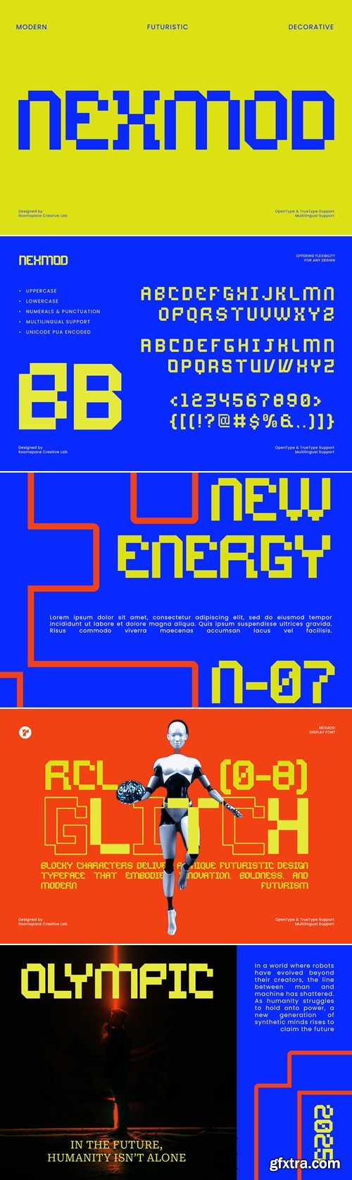 CreativeMarket - Nexmod Futuristic Decorative Display 291780243