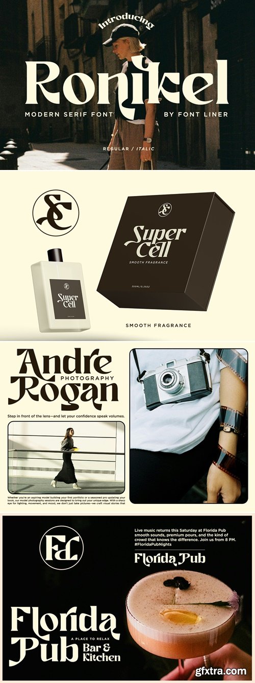 CreativeMarket - Ronikel - Modern Serif Font