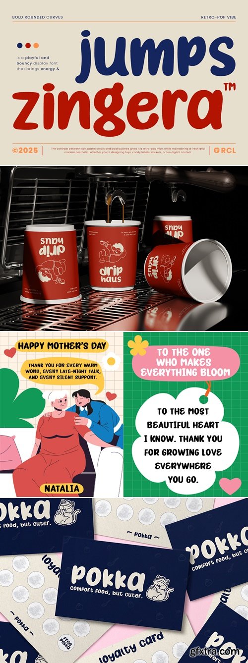 CreativeMarket - JumpZingera–Playful RetroPop Display