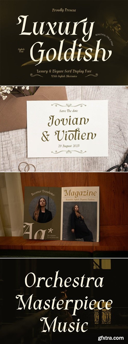 Luxury Goldish - Elegant Serif Font